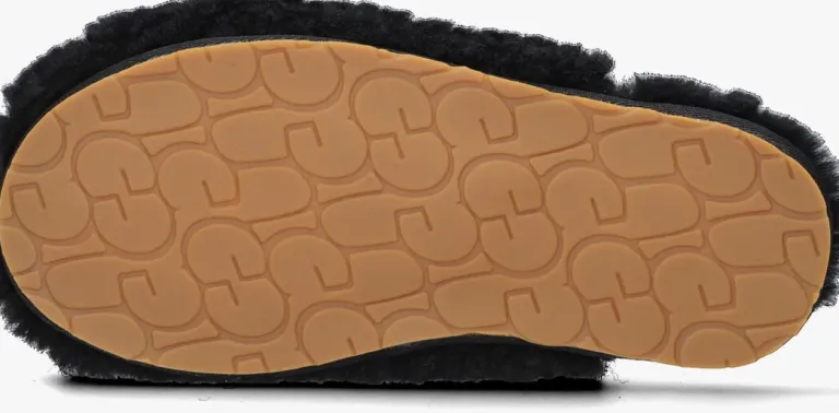 UGG e pantoffels w maxi curly slide>DAMES Pantoffels