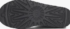 zwarte ugg vachtlaarzen classic ultra mini leather regenerate