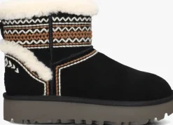 zwarte ugg vachtlaarzen classic mini atherson