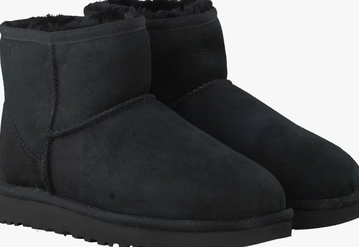 zwarte ugg vachtlaarzen w classic mini ii