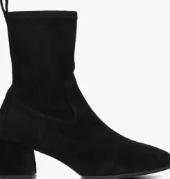 zwarte unisa enkellaarsjes langley