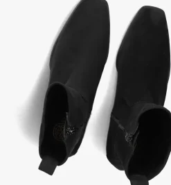 zwarte unisa enkellaarsjes langley