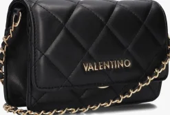 zwarte valentino bags schoudertas ocarina flap bag