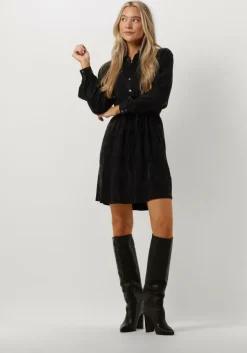 zwarte vanilia mini jurk romantic structure dress