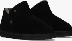 zwarte warmbat pantoffels willow