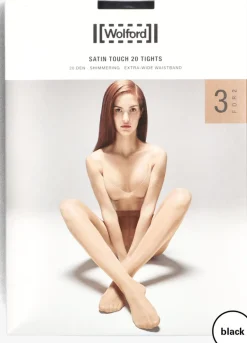 WOLFORD e panty's satin touch 20 tights 3 pack>DAMES Beenmode