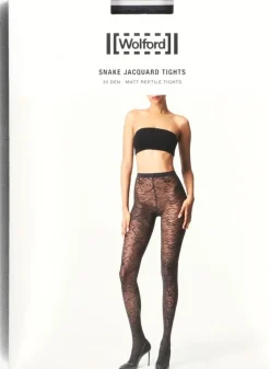 WOLFORD e panty's snake jacquard thights>DAMES Beenmode