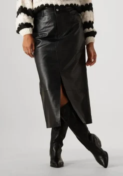 Y.A.S. e maxirok yasmina hw leather long skirt>DAMES Rokken
