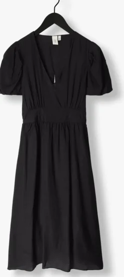 zwarte y.a.s. midi jurk yasclema ss midi dress