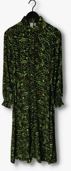 zwarte y.a.s. midi jurk yasjasminni ls midi shirt dress s.