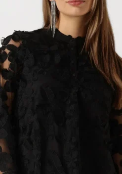 zwarte y.a.s. mini jurk yaskarly 7/8 short dress