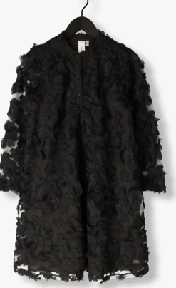 zwarte y.a.s. mini jurk yaskarly 7/8 short dress