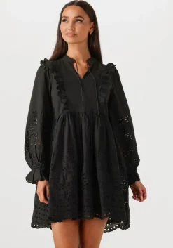zwarte y.a.s. mini jurk yasluma ls dress s. noos
