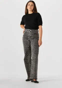 zwarte y.a.s. top yaslena ss knit pullover s. noos