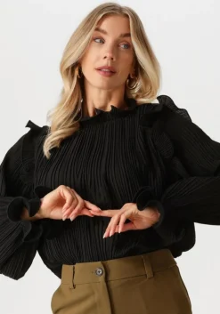 zwarte y.a.s. top yasphilina ls high neck top